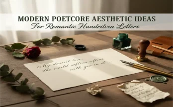Modern Poetcore Aesthetic Ideas for Romantic Handwritten Letters