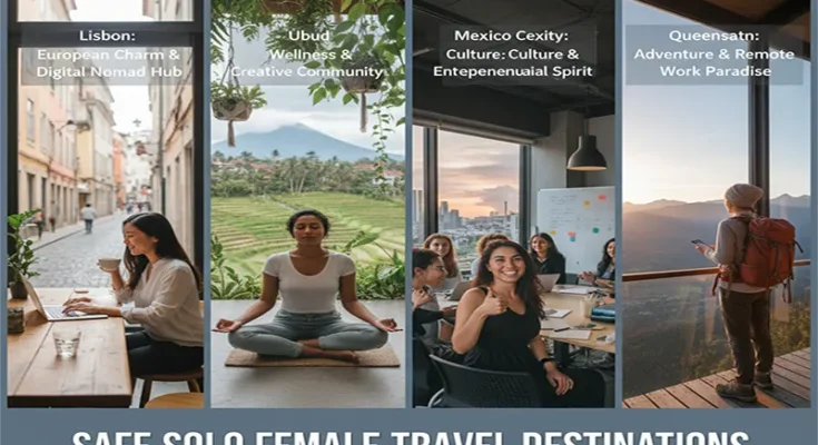 Safe Solo Female Travel Destinations with Community Coworking Spaces